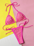Sexy Solid Color Bikinis Swimsuit Two Piece CSYZ-612