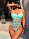 Sexy Print Sling One Piece Swimsuit CSYZ-596
