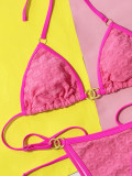 Sexy Solid Color Bikinis Swimsuit Two Piece CSYZ-612