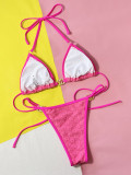 Sexy Solid Color Bikinis Swimsuit Two Piece CSYZ-612