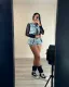 Fashion Multi-pocket Vest Denim Two Piece Short Set YMEF-51065