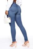 Solid Color Slim Jeans GXJF-6338-1