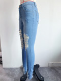 Casual Denim Slim Holes Jeans GXJF-Amy54-23010xt1688