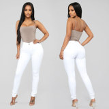 Solid Color Slim Jeans GXJF-6338-1