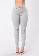 Casual Solid Color Slim Jeans GXJF-Amy25-6340xt1688