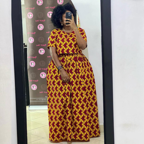Print Loose Short Sleeve Wide Leg Pants 2 Piece Set NY-10710
