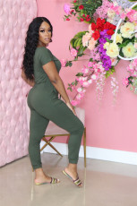 Casual Sport Solid Color Jumpsuit ME-791