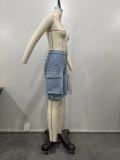 Casual Holes Denim Five Pointed Pants OD-8592