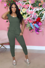 Casual Sport Solid Color Jumpsuit ME-791