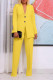 Solid Color Long Sleeve Blazer Two Piece Pants Set BGN-309