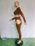 Sexy Bandage Tops And Hollow Out Pant 2 Piece Set BN-9137