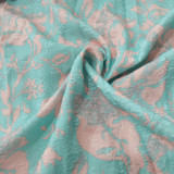 O Neck Tie Up Print 3/4 Sleeve Midi Dress BGN-0011