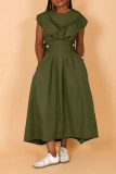 Solid Sleeveless Loose Maxi Dress BGN-302