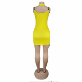 Sexy printed Bandage Mini Dress AIL-080