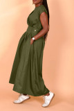 Solid Sleeveless Loose Maxi Dress BGN-302