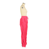 Solid Color Tassel Slim Pant AIL-225