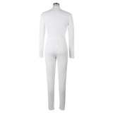 Fashion Hot Drill Long Sleeve Sport 2 Piece Pants Set AIL-260