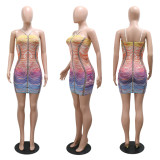 Sexy Hot Drill Sling Mini Dress CYA-900963