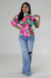Casual Loose Tie Up Shirt XHXF-8691