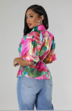 Casual Loose Tie Up Shirt XHXF-8691