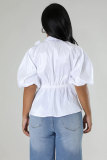 Casual Loose Tie Up Shirt XHXF-8691