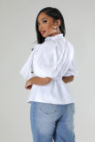 Casual Loose Tie Up Shirt XHXF-8691