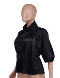Casual Loose Tie Up Shirt XHXF-8691