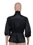 Casual Loose Tie Up Shirt XHXF-8691