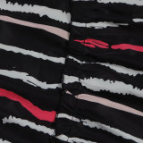 Print Patchwork Tie Up Backless Maxi Dress NY-10708