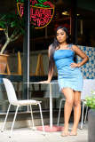 Sexy Backless Sling Denim Midi Dress LX-6974