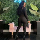 Sexy Backless Solid U Neck Sports Romper YNSF-2632