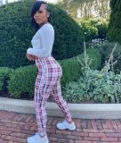 Fashion Plaid Stripe Slim Pants BGN-106