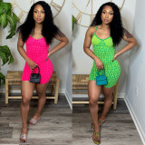 Sexy Print Sling Romper YNSF-2631