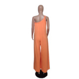 Sexy Slash Shoulder Sling Loose Jumpsuit QYXZ-9911