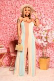 Multicolor Print Sim Sling Maxi Dress QYXZ-9912