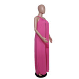 Sexy Slash Shoulder Sling Loose Jumpsuit QYXZ-9911
