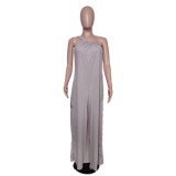 Sexy Slash Shoulder Sling Loose Jumpsuit QYXZ-9911