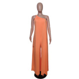 Sexy Slash Shoulder Sling Loose Jumpsuit QYXZ-9911