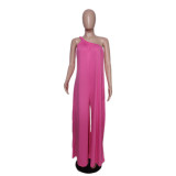 Sexy Slash Shoulder Sling Loose Jumpsuit QYXZ-9911