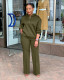 Solid Color Loose Hooded Drawstring 2 Piece Set BGN-332