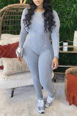 Fashion Long Sleeve O Neck Jumpsuit GBGF-55009