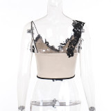 Sexy Slim Lace Irregular Vest FL-23718