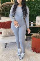 Fashion Long Sleeve O Neck Jumpsuit GBGF-55009