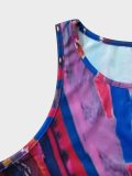 Sleeveless Print Mini Dress GBGF-23005