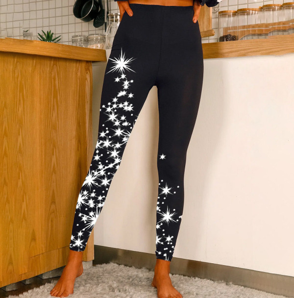 Plus Size Print Slim Pants XHSY-19845