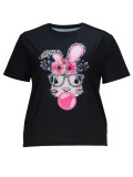 Plus Size Cartoon Print Short Sleeve T Shirt XHSY-29020