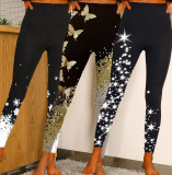 Plus Size Print Slim Pants XHSY-19845