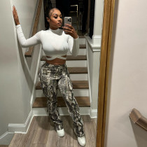 Patchwork Camouflage Print Casual Pants GSMJ-6952