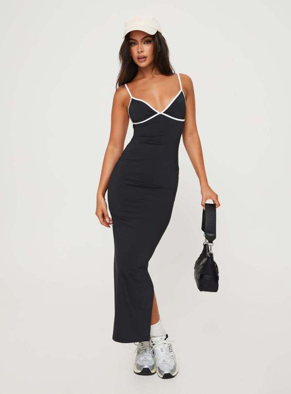 Sexy Sling Slim Split Long Dress YD-8802