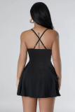 Casual Sling Solid Color Mini DressFENF-295